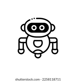 robot vector graphic illustration icon