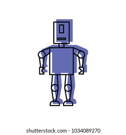Robot vector icon