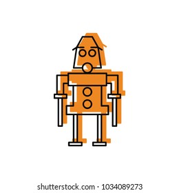 Robot vector icon