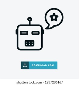 Robot vector icon