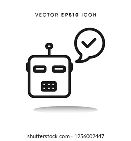 Robot vector icon