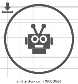 Robot vector icon. Avatar.