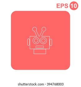 Robot vector icon. Avatar.