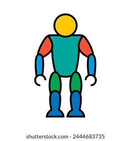 Icono de Vector robot. Icono de bot. Ilustración de tecnología robótica.