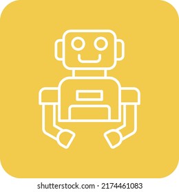 Robot vector icon. Can be used for printing, mobile and web applications.