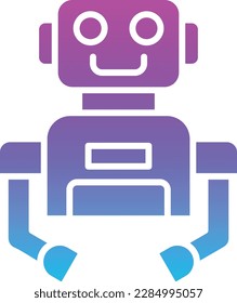 Robot vector icon. Can be used for printing, mobile and web applications.