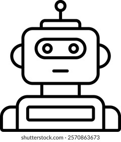 Robot vector icon. Can be used for printing, mobile and web applications.