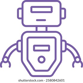 Robot vector icon. Can be used for printing, mobile and web applications.