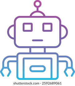 Robot vector icon. Can be used for printing, mobile and web applications.