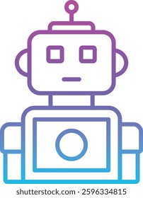 Robot vector icon. Can be used for printing, mobile and web applications.