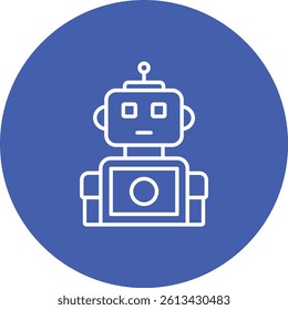 Robot vector icon. Can be used for printing, mobile and web applications.