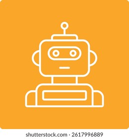 Ícone de vetor de robô. Pode ser usado para impressão, aplicativos móveis e da Web.
