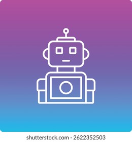 Robot vector icon. Can be used for printing, mobile and web applications.