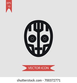 Robot vector icon illustration symbol