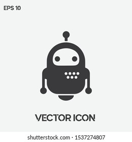 Robot vector icon illustration. Ui/Ux. Premium quality.