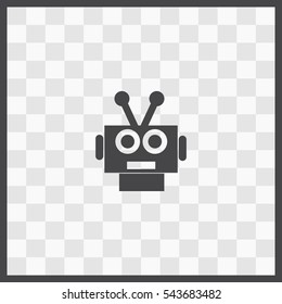 Robot vector icon. Isolated illustration. Business picture.
