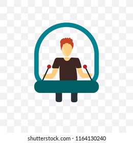 Robot vector icon isolated on transparent background, Robot logo concept