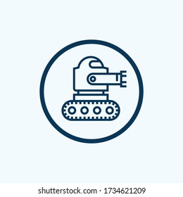 Robot-Vektor-Symbol auf weißem Hintergrund. Roboter Ikone im modernen Design Stil. Robot-Vektor-Ikone beliebt und einfach flache Symbole für Web und Grafik, mobile Anwendungen,