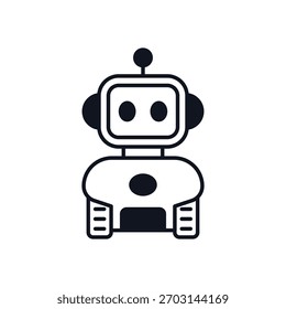 Ilustração de stock do ícone do vetor do robô
