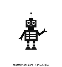 Robot vector icon, technology symbol