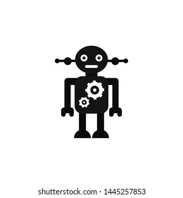 Robot vector icon, technology symbol