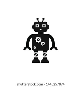 Robot vector icon, technology symbol