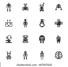 Robot Vector Icons User Interface Design Stock Vector (royalty Free 