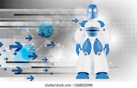 Robot, vector illustration
