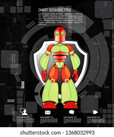 Robot, vector illustration