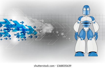Robot, ilustración vectorial