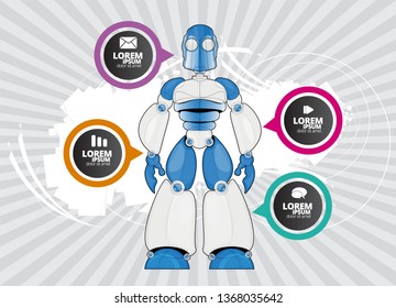 Robot, vector illustration