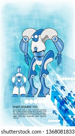 Robot, ilustración vectorial