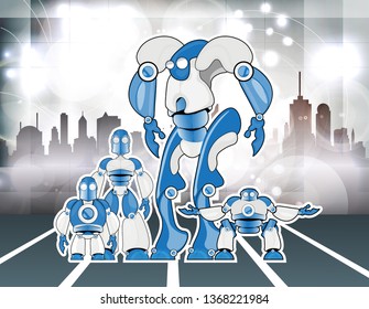Robot, vector illustration
