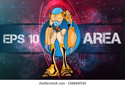 Robot, vector illustration