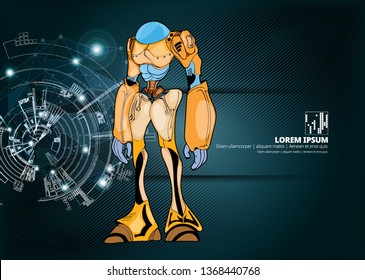 Robot, vector illustration