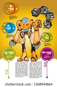 Robot, vector illustration