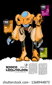 Robot, vector illustration