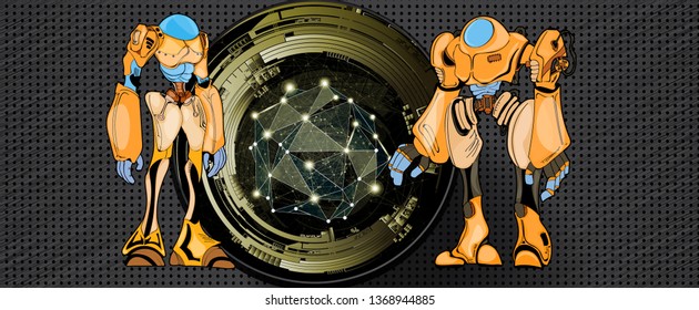 Robot, vector illustration