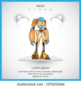 Robot, vector illustration