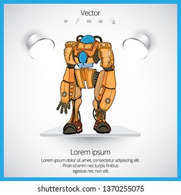 Robot, vector illustration