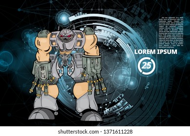 Robot, vector illustration