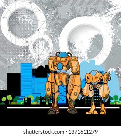 Robot, vector illustration