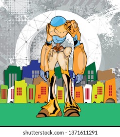 Robot, vector illustration