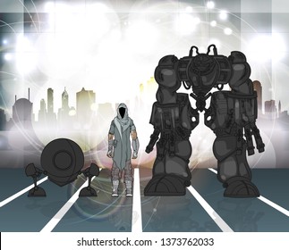 Robot, vector illustration