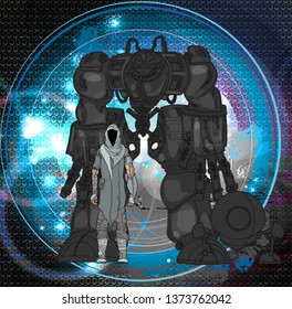 Robot, vector illustration
