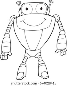 Robot Vector Illustration Art