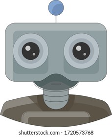 robot vector illustration flat design
