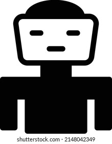 robot Vector illustration on a transparent background. Premium quality symbols. Glyphs  vector icon for concept and graphic design.