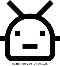 Robot Vector illustration on a transparent background.Premium quality symmbols.Stroke vector icon for concept and graphic design.