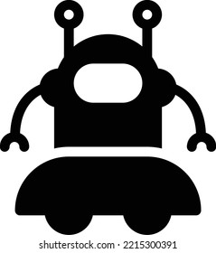robot  Vector illustration on a transparent background. Premium quality symmbols. Glyphs vector icons for concept and graphic design. 

